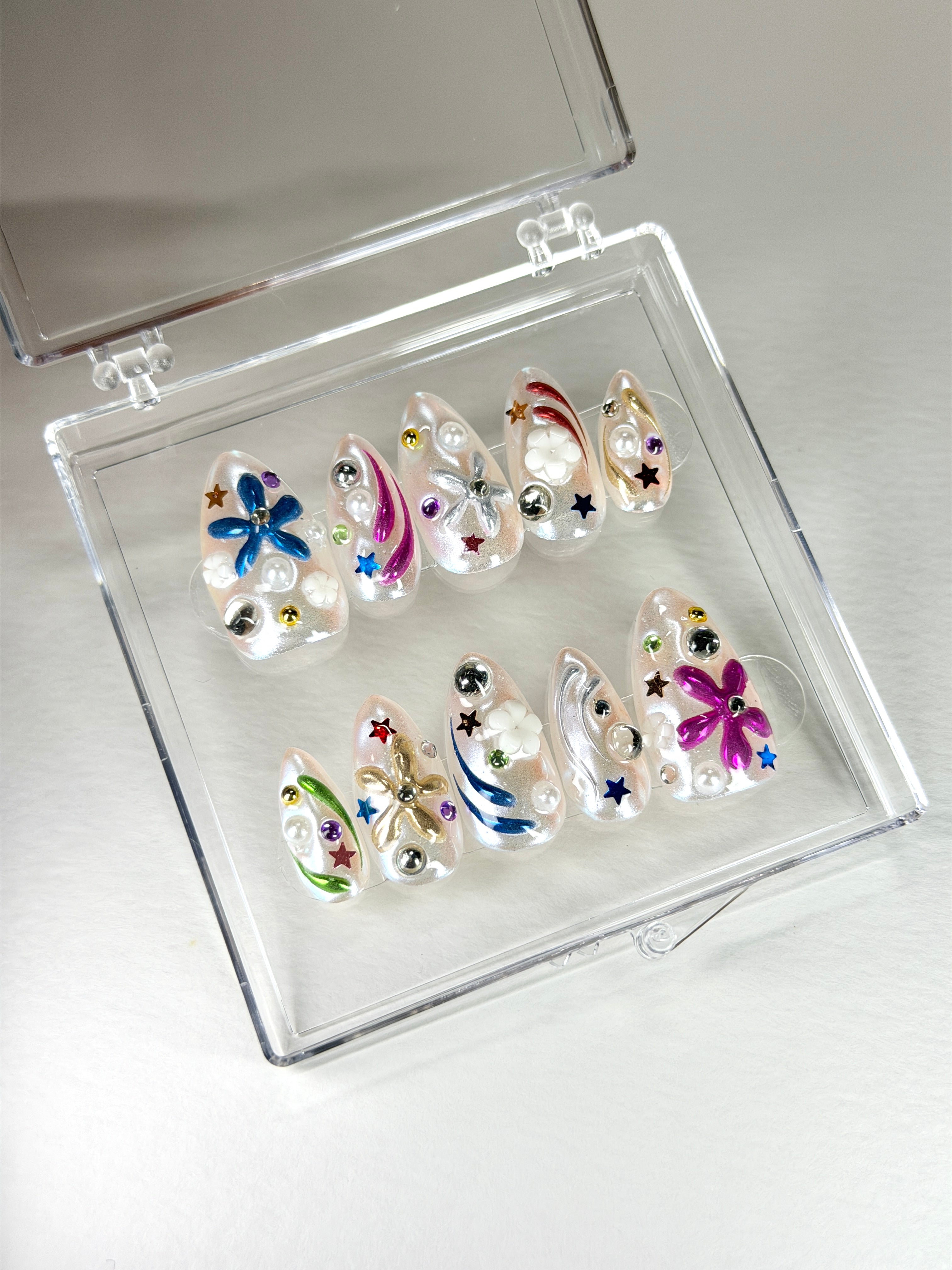Chrome Party - Press On Nails