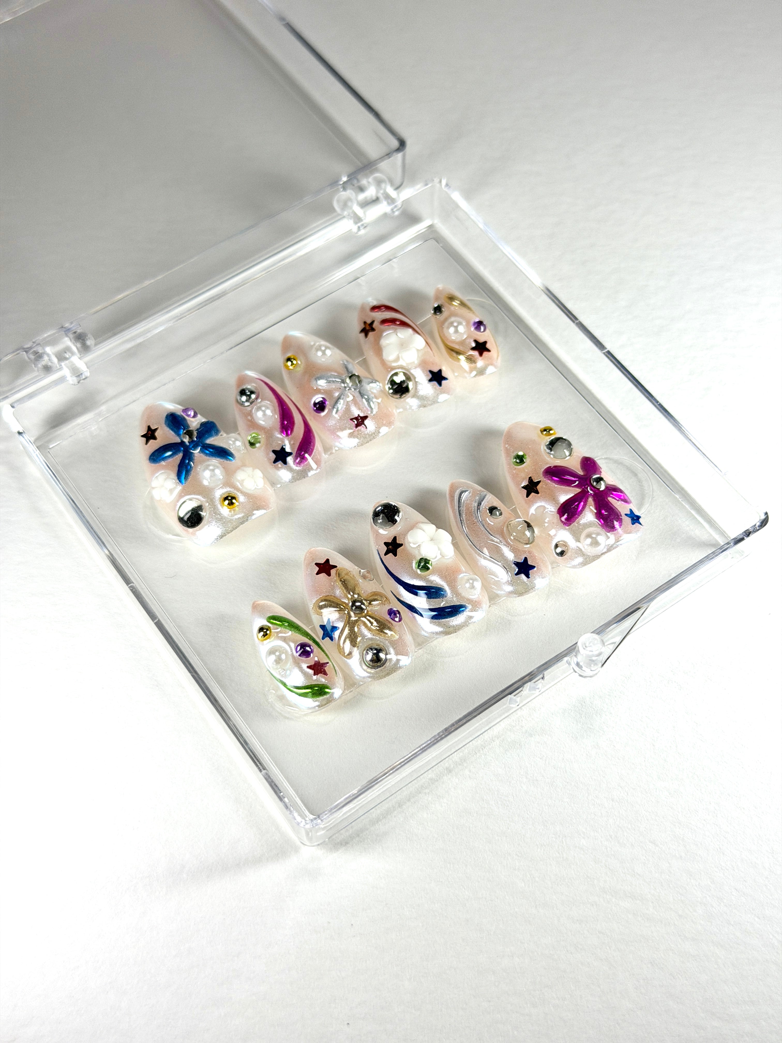 Chrome Party - Press On Nails