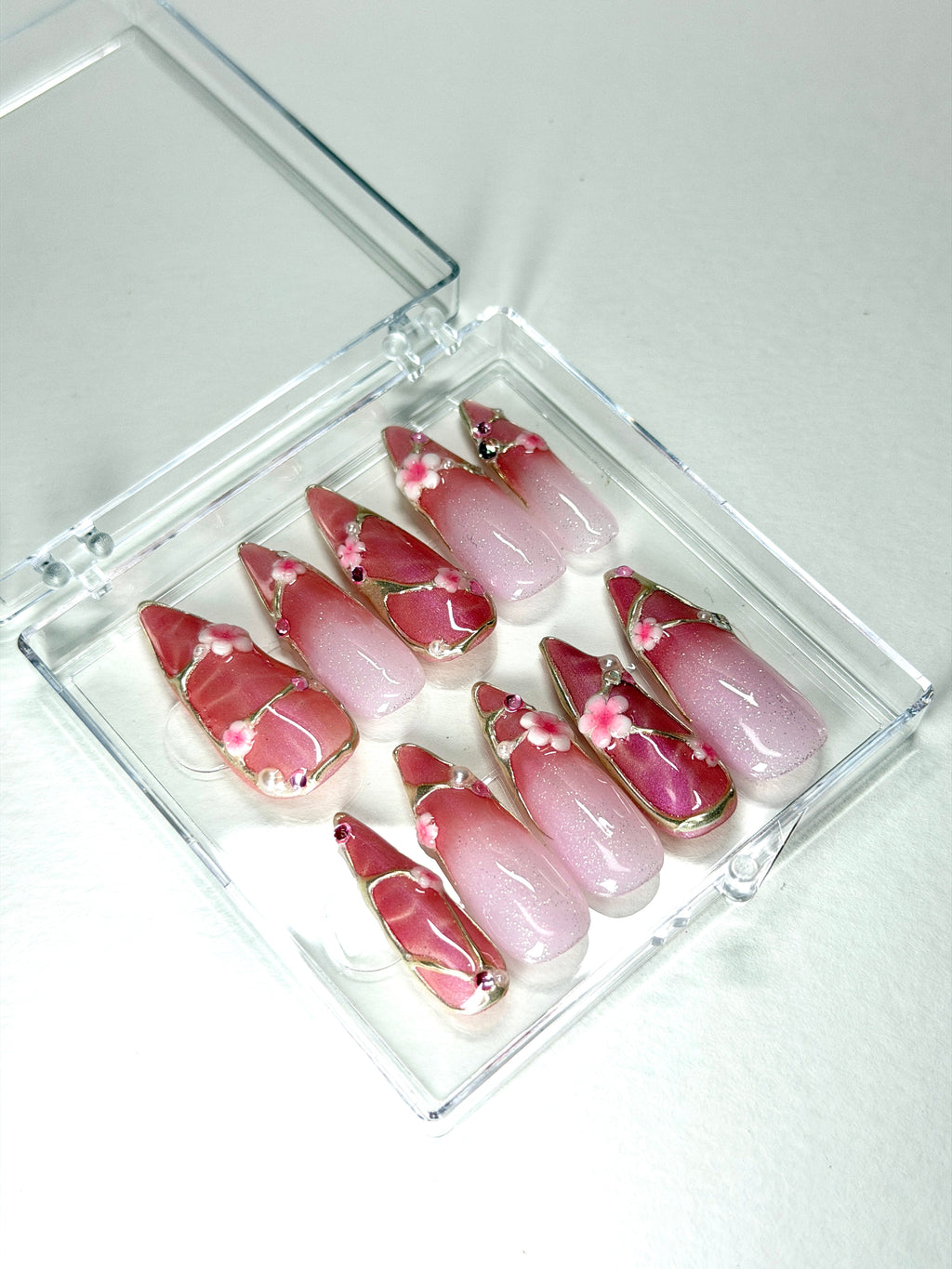 Sakura Crystal - Press On Nails